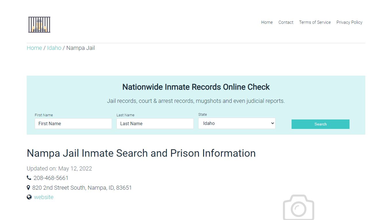 Nampa Jail Inmate Search, Visitation, Phone no. & Mailing ...